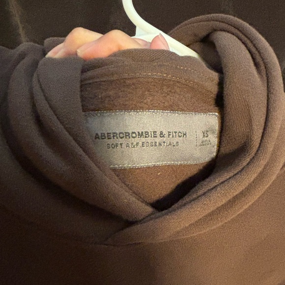 Abercrombie & Fitch Hoodie, Soft AF Essential. Brown, never worn but no tags, XS - Picture 3 of 3